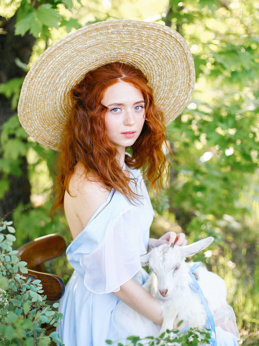 Bridal hairstyle - red curls ( hairstylist - Alona Dmytrenko)