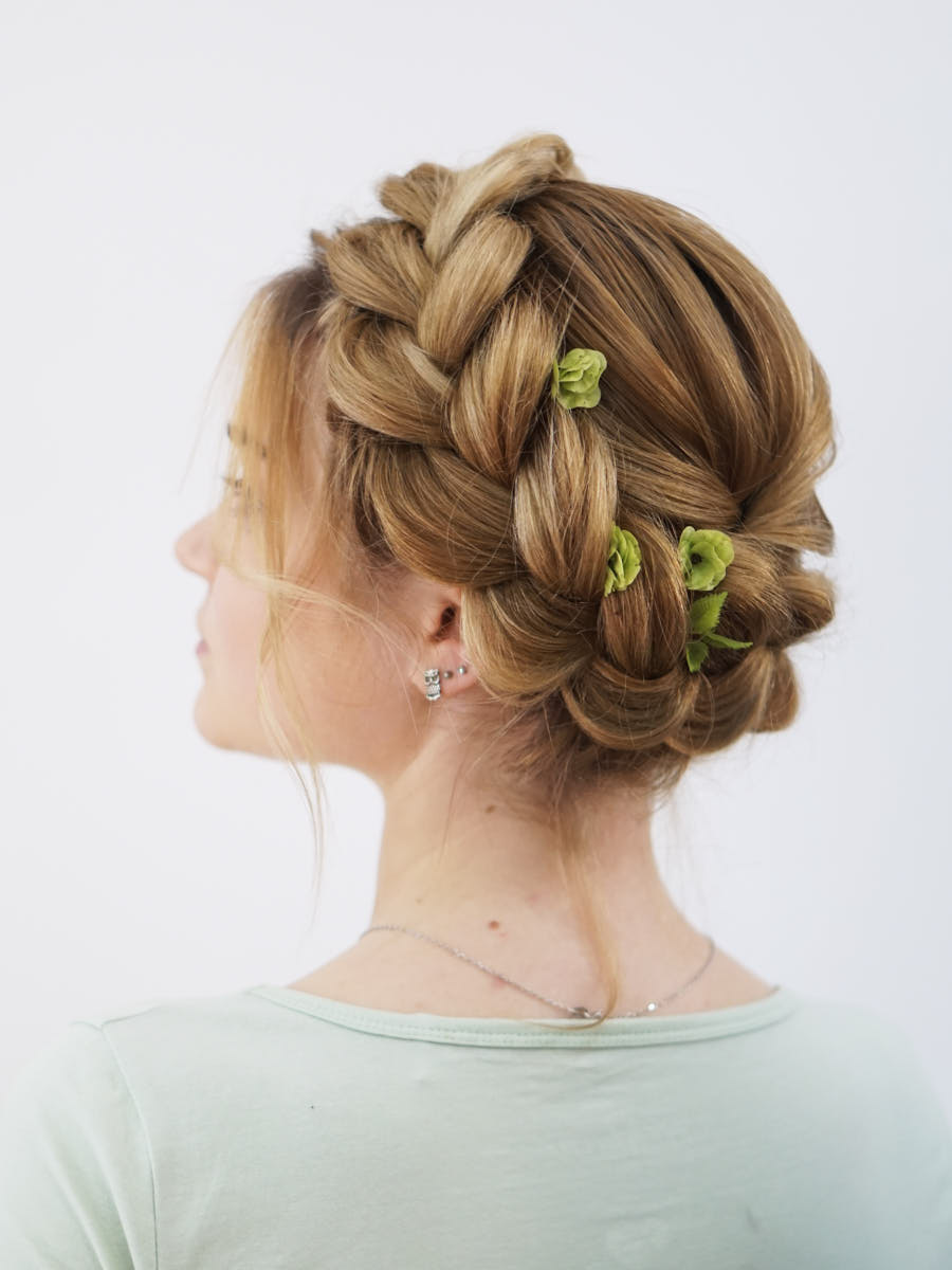 Hairstyle - dutch crown braids ( hairstylist - Alona Dmytrenko)